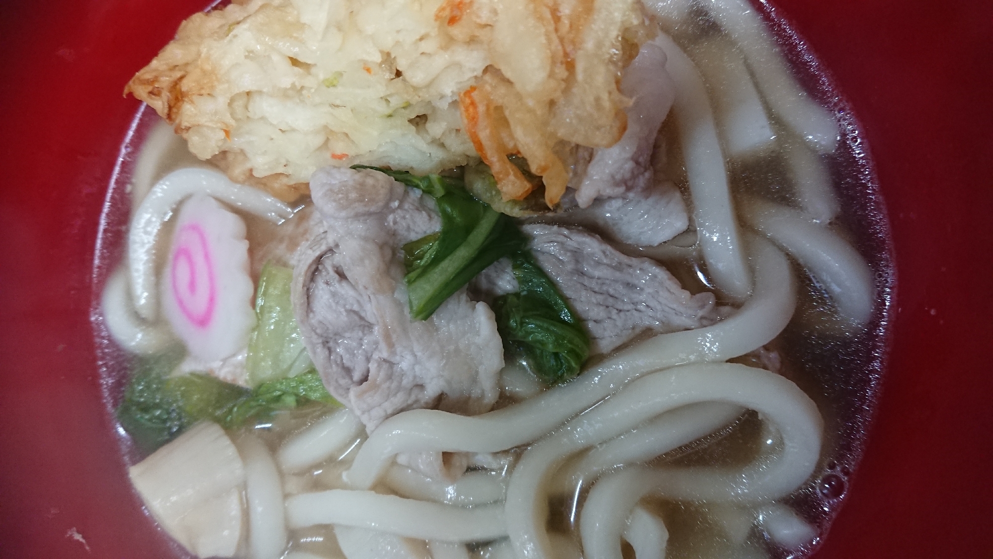 ボリューム肉うどん