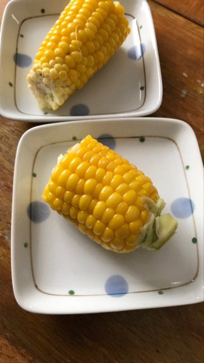 電子レンジで茹でとうもろこし