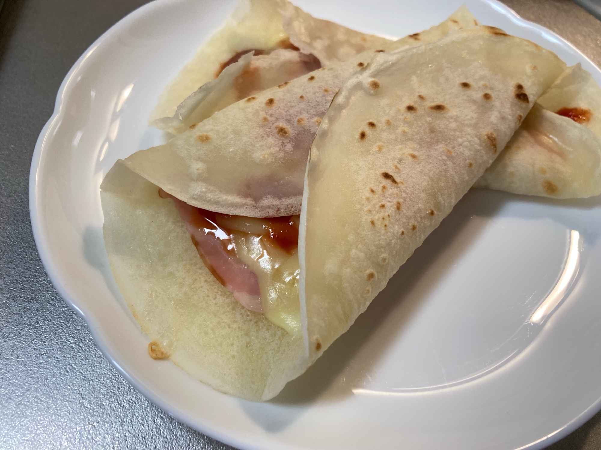 片栗粉と小麦粉で!ブリトー