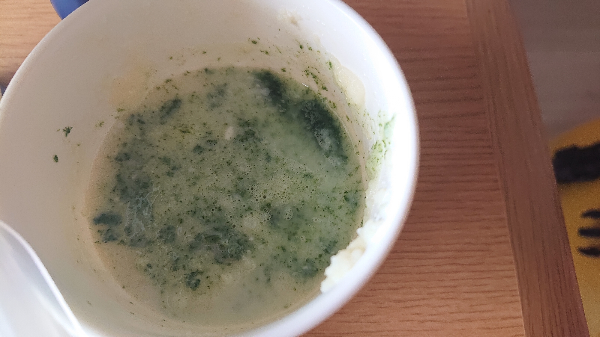 ほうれん草と豆腐のクリームスープ