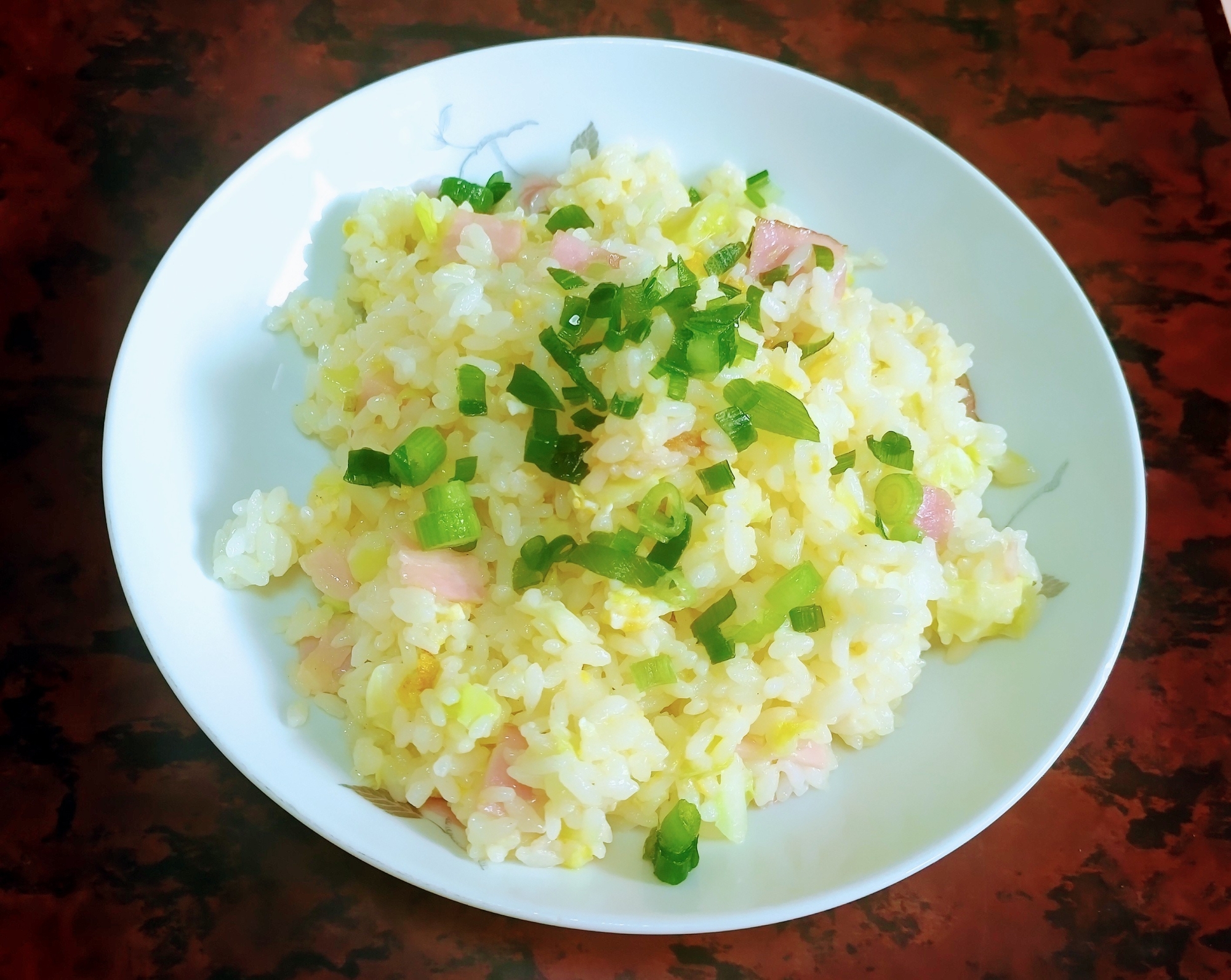 ベーコンとキャベツの玉子炒飯