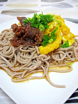 瓦そば風のお蕎麦。