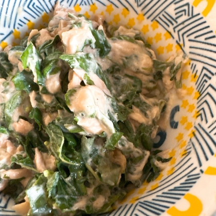 モロヘイヤとツナの和え物