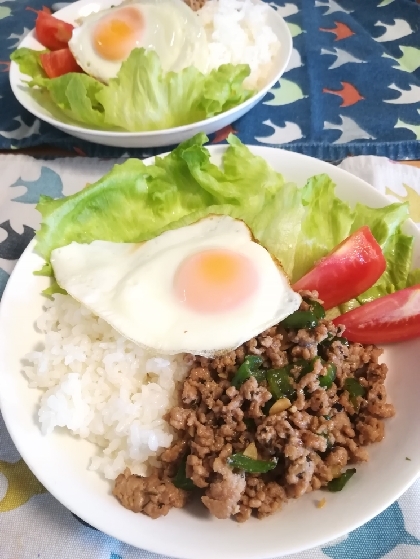 ガパオライス初めて作りました♪すごくおいしかったです！ご飯が進みますね☆