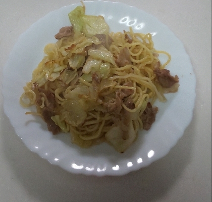 市販のカレールーで....簡単！カレー焼きそば