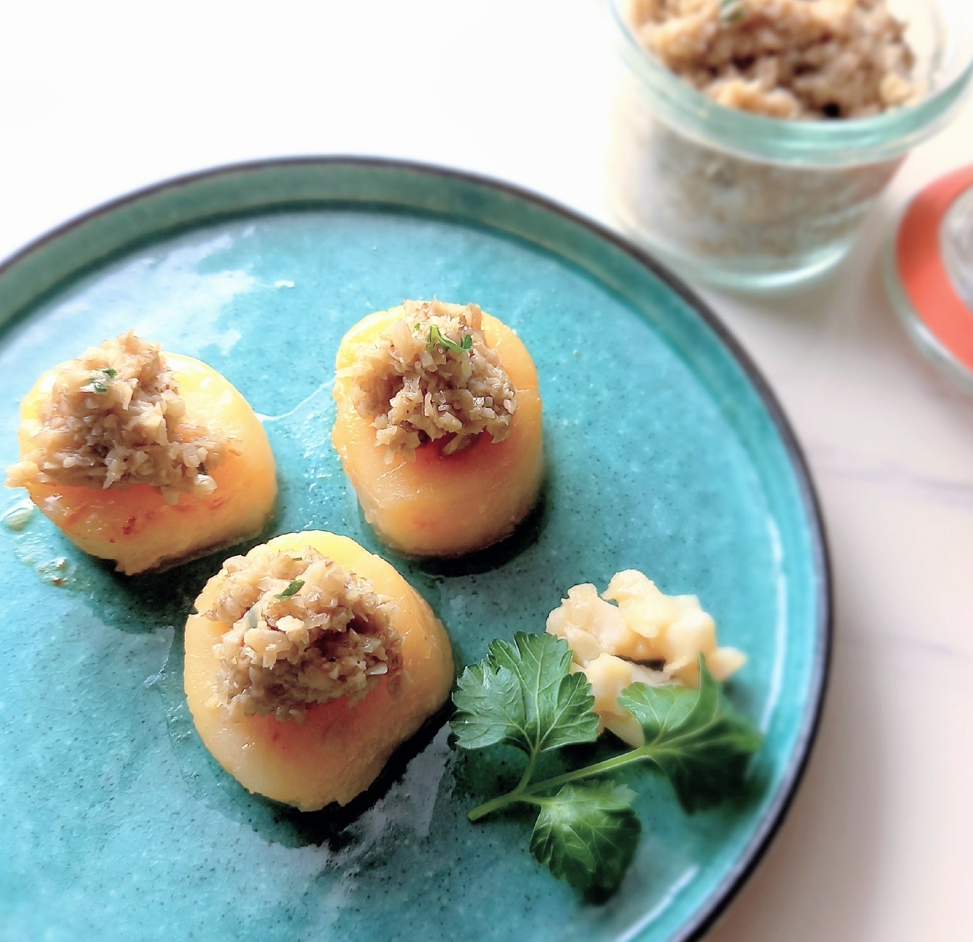 美味ᕷホタテのバターソテー〜デュクセルのせ〜ꕤ୭*