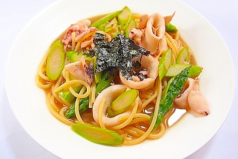 うまい イカとアスパラの和風スープスパ レシピ 作り方 By Assy1984 楽天レシピ うまい イカとアスパラの和風スープスパ レシピ 作り方 By Assy1984 楽天レシピ