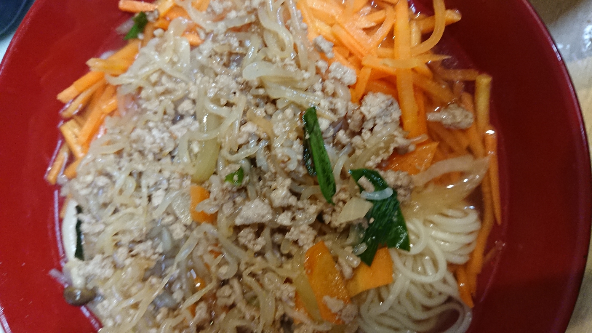 合挽き肉塩ラーメン