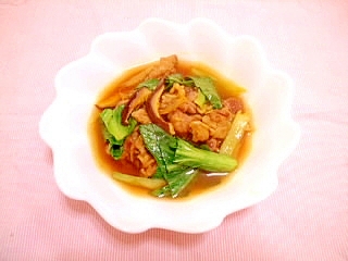 椎茸と小松菜のカレースープ