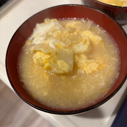 とろとろ白菜の中華卵スープ