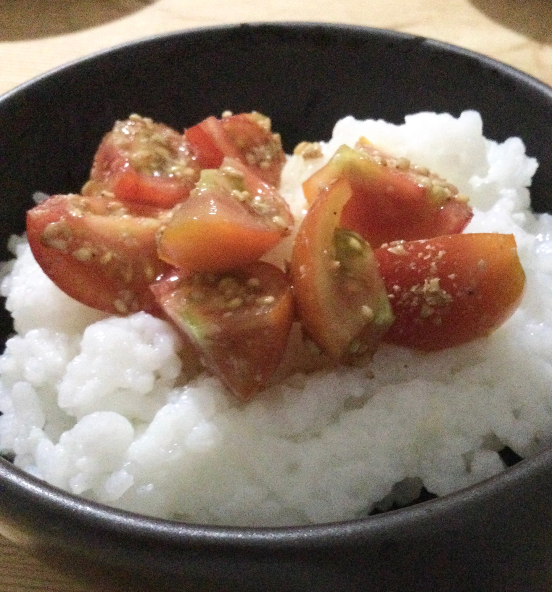 ミニトマトの胡麻和え丼♪｡.:*･ﾟ✽