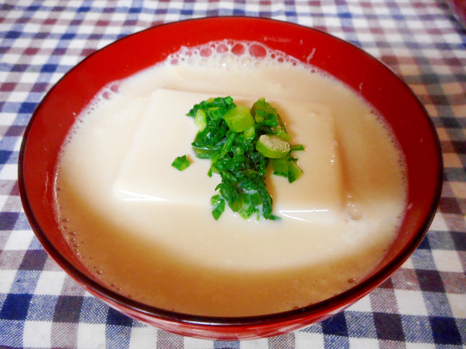 豆腐の豆乳スープ