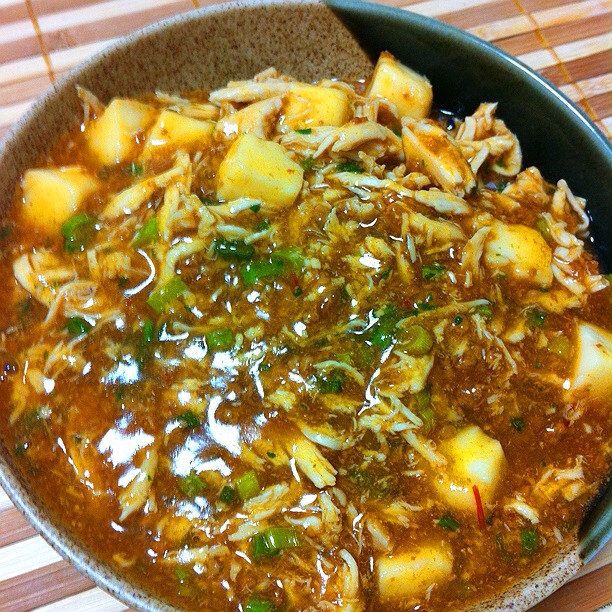 社食再現☆麻婆チキンのカレー風味