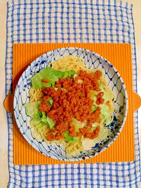 肉味噌のせ冷麺♪