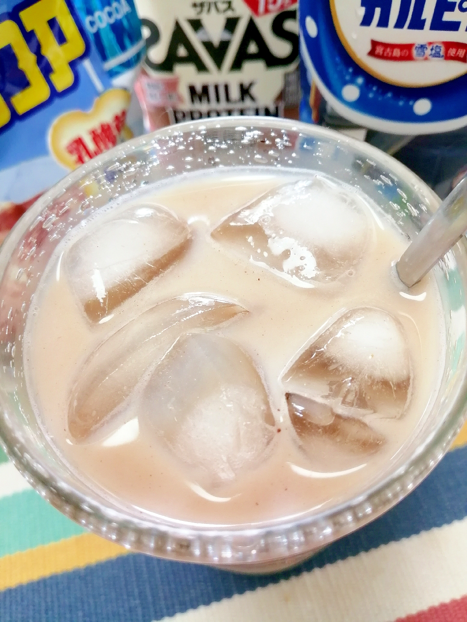 アイス☆ココアカルピスミルク♪