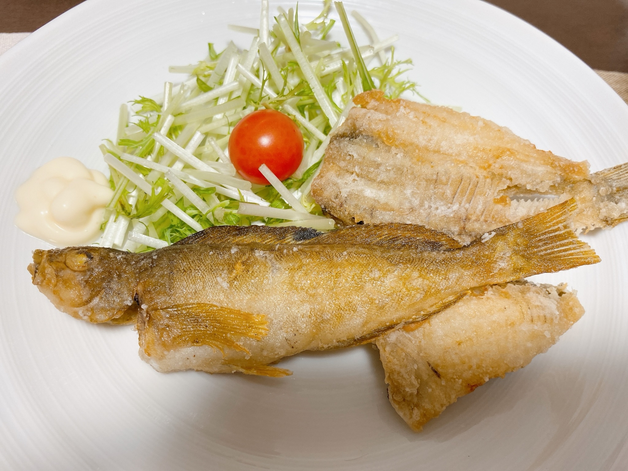 白身魚の竜田揚げ