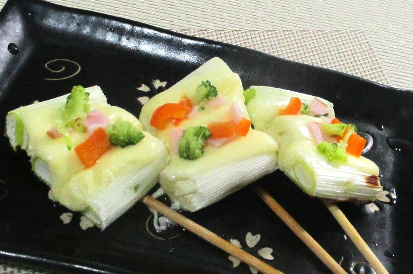 香ばしい焼き長ねぎピッツァ