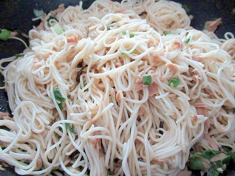 塩昆布でそうめんチャンプルー レシピ 作り方 By 大福 あんこ 楽天レシピ
