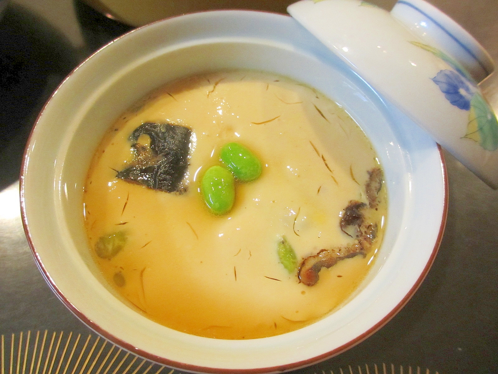 穴子と豆腐の茶碗蒸し