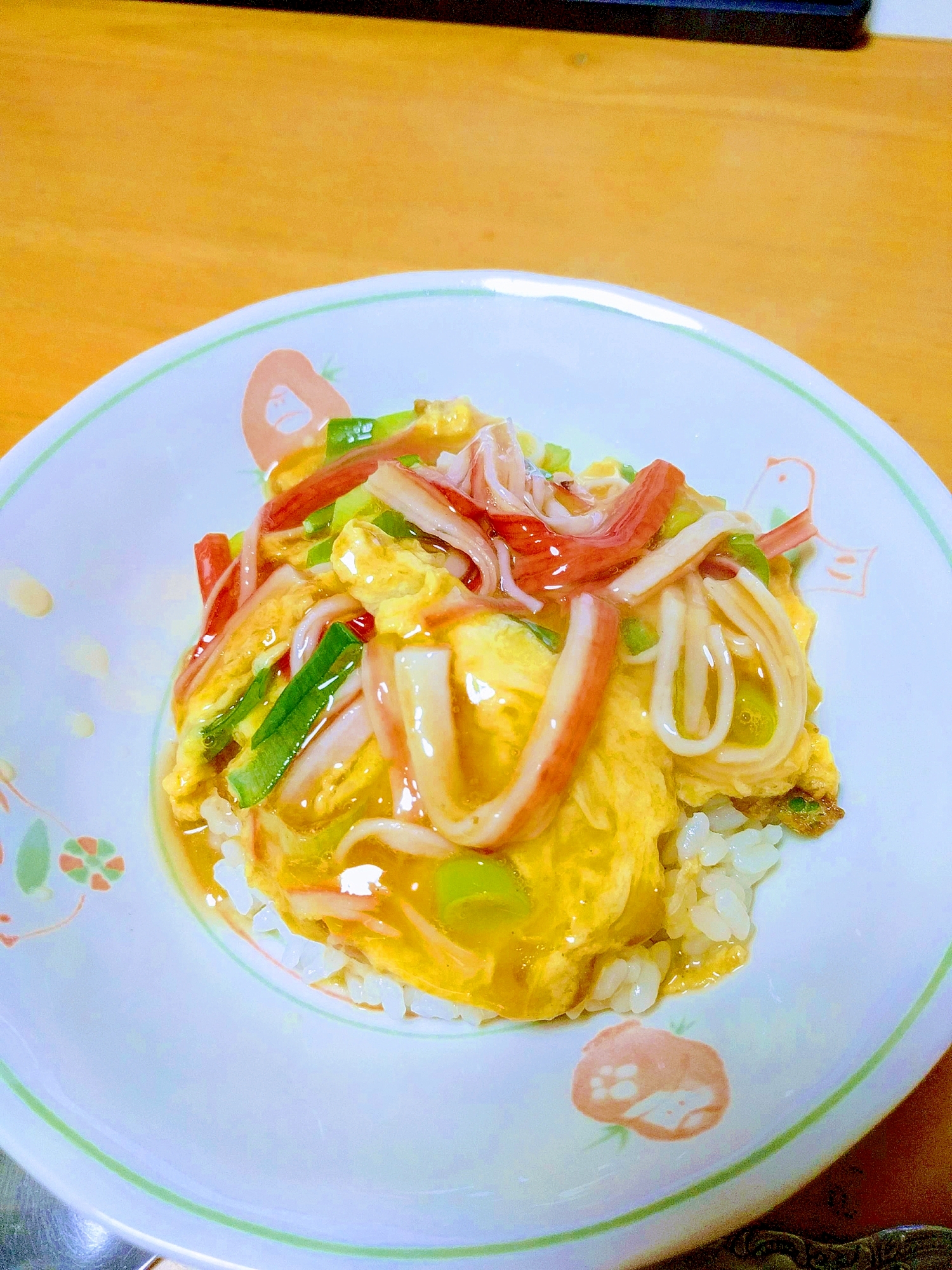 カニカマを使って天津飯