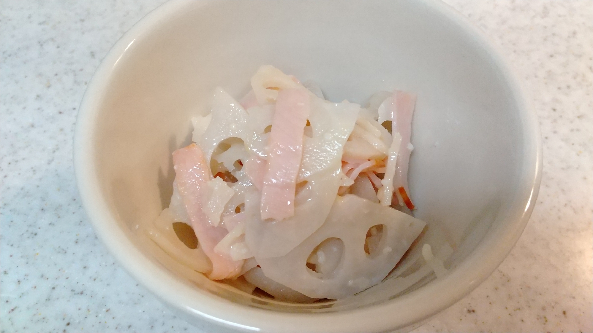 ハムと蓮根のチーズきんぴら