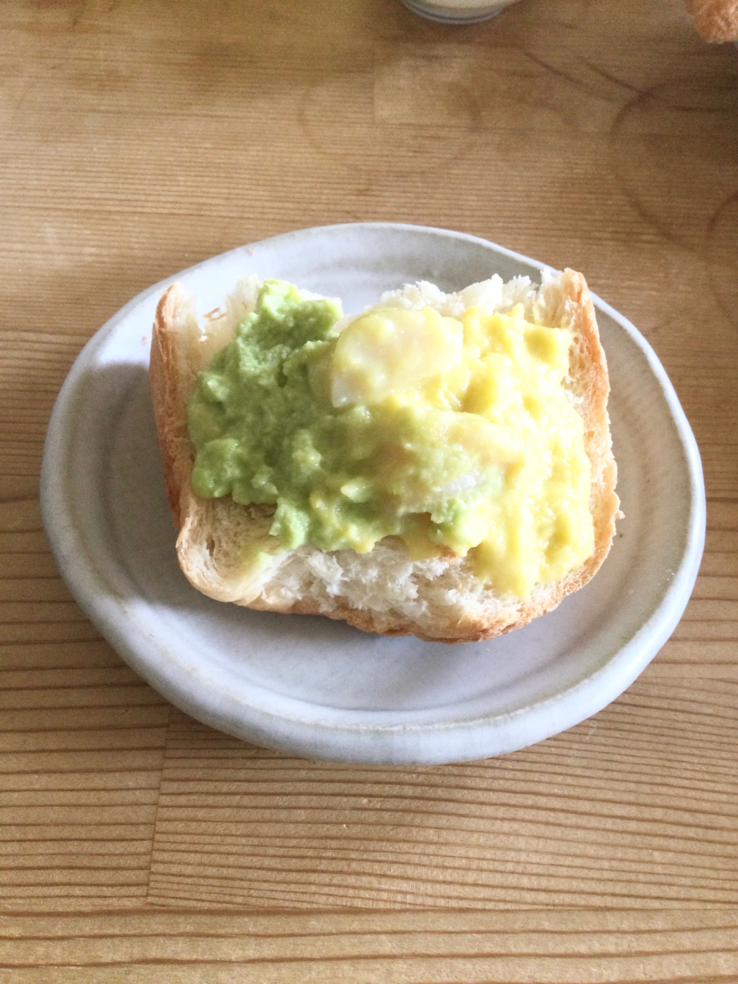 ホタテ貝柱枝豆コーンオープンサンド♪
