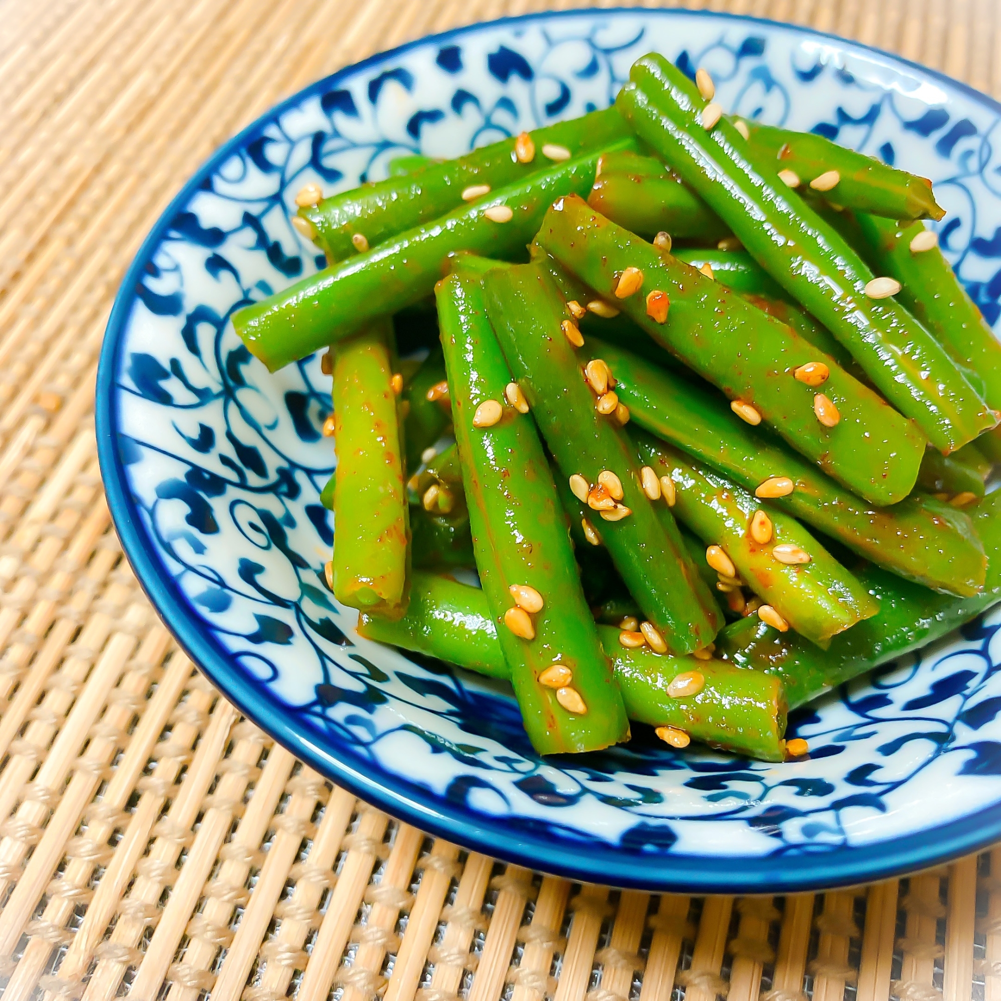 包丁不要！レンジで簡単♪いんげんのコチュジャン和え