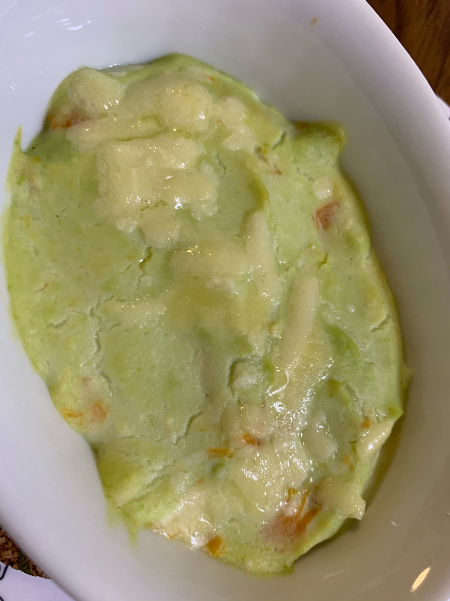 離乳食 お豆腐グラタン 枝豆にんじん レシピ 作り方 By ゆひ7 楽天レシピ