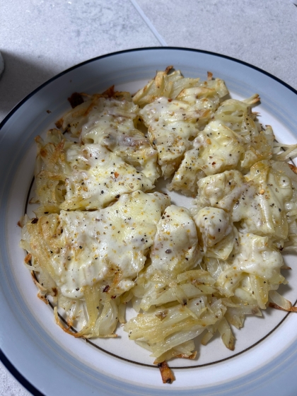 焦がしチーズのじゃがいもガレット