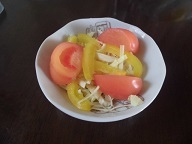 完熟トマトを使って☆キャベツとパプリカのサラダ