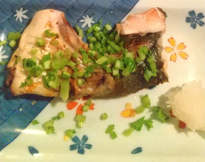フライパンで簡単ぶりかま塩焼き♡