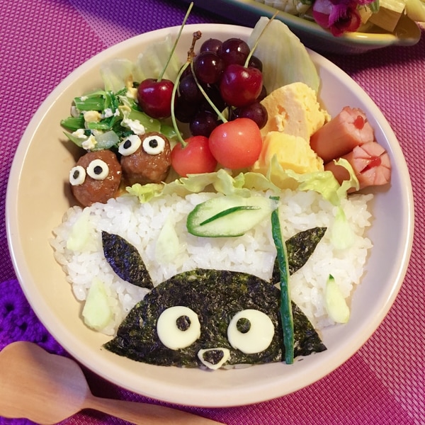 簡単キャラ弁 海苔弁な となりのトトロ レシピ 作り方 By Hitomikan1027 楽天レシピ 簡単キャラ弁 海苔弁な となりのトトロ レシピ 作り方 By Hitomikan1027 楽天レシピ