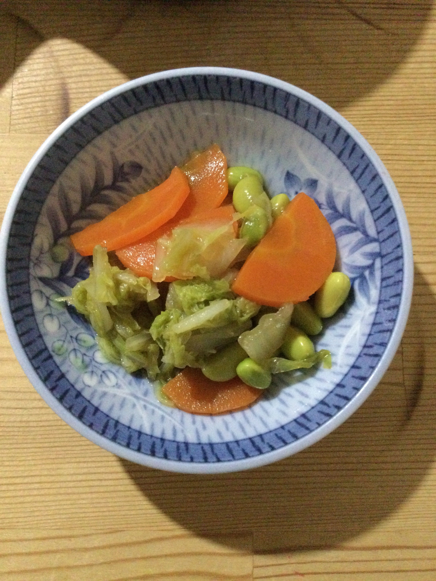 人参白菜枝豆の煮物♪