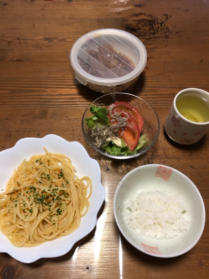 和風バター醤油パスタ〜松茸のお吸い物を使って〜