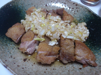 甘酢醤油がおいしい♪油淋鶏