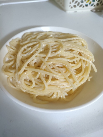 卵・チーズ無しの超楽ちん具なしクリームスパゲッティ