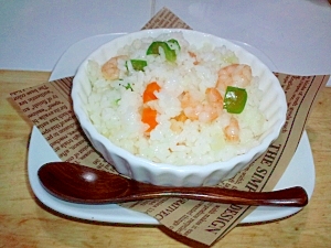 超簡単 まぜるだけ エビピラフ レシピ 作り方 By Coo子 楽天レシピ