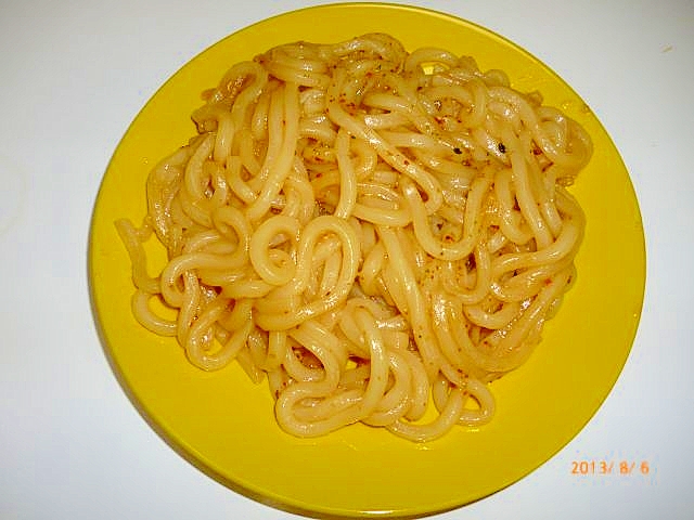 お一人様ランチに☆七味焼きうどん