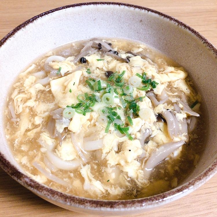 きのこ入り卵とじうどん★*。
