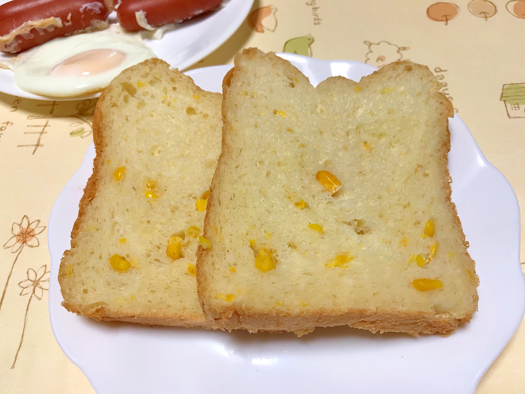 ＨＢで作る☆コーン食パン