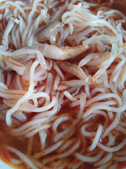 簡易チゲ風にゅうめん＋＋