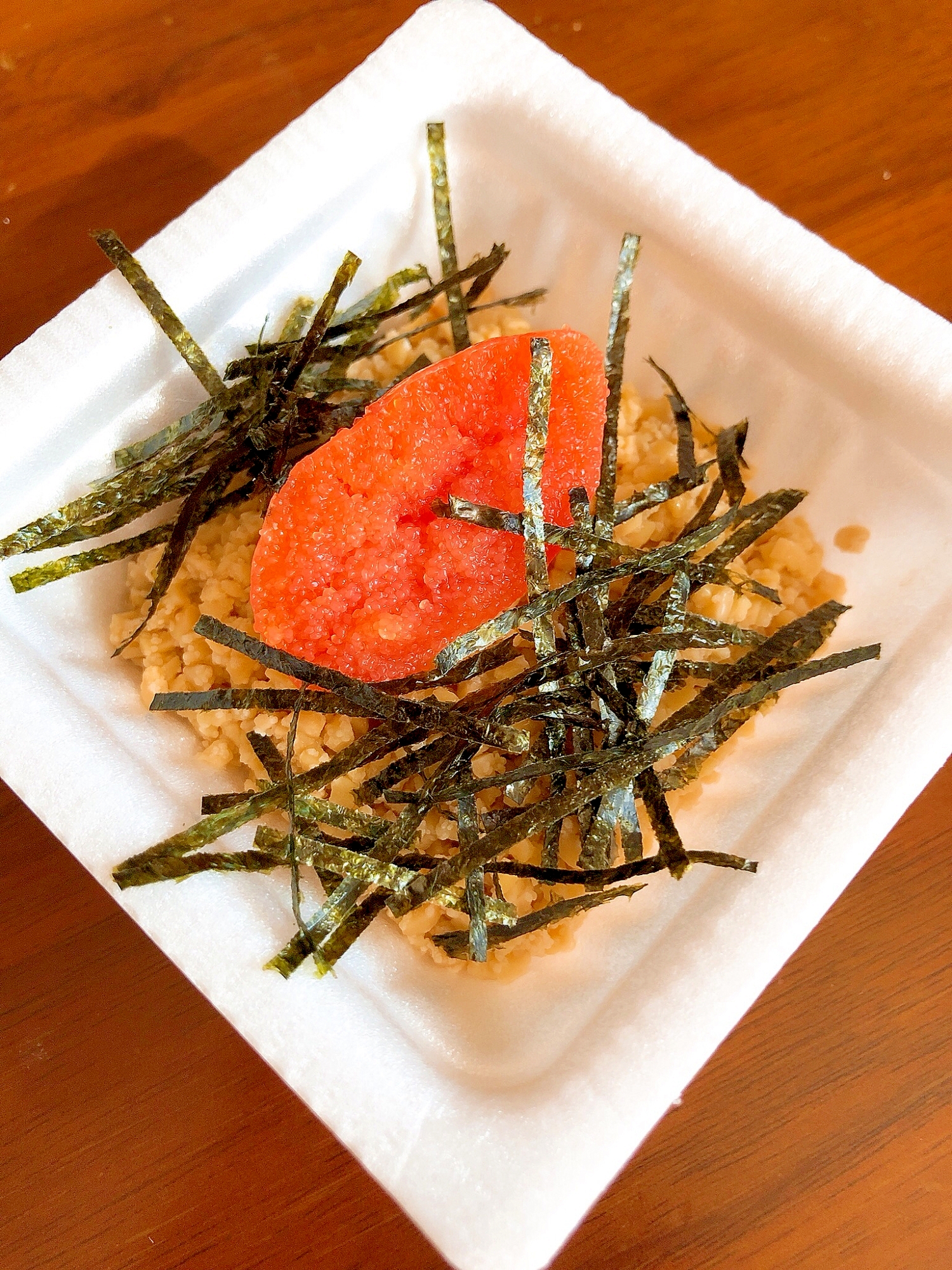 ◎毎日納豆◎プチプチ！たらこと刻み海苔の納豆