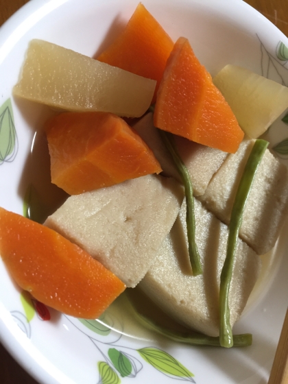 めんつゆで高野豆腐の煮物