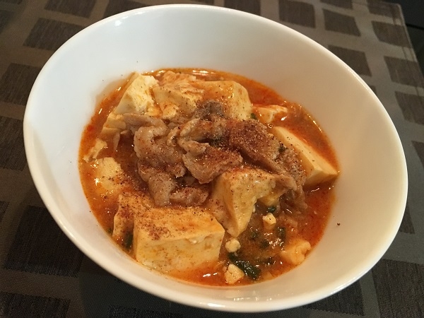 豚バラ肉の麻婆豆腐