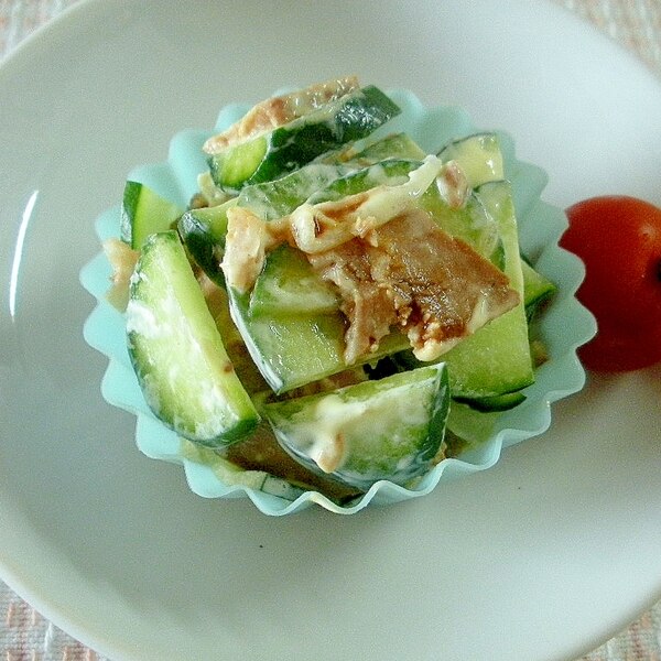 お弁当に 煮豚ときゅうりのマヨネーズサラダ レシピ 作り方 By エゾモモンガさん 楽天レシピ お弁当に 煮豚ときゅうりのマヨネーズサラダ レシピ 作り方 By エゾモモンガさん 楽天レシピ