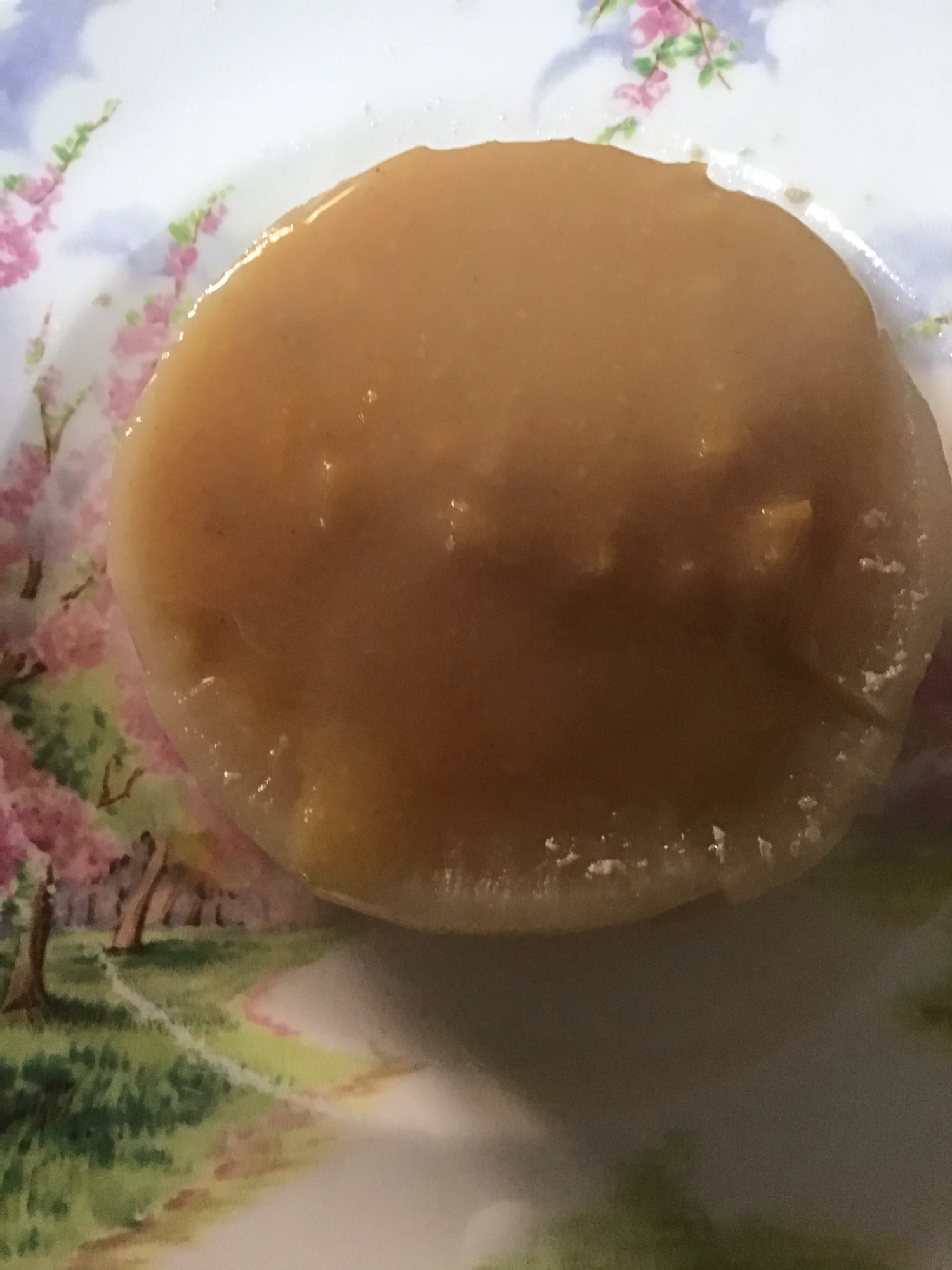 大根の中華スープ煮柚子酢味噌かけ