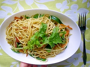 野菜も入れちゃえジェノベーゼパスタ