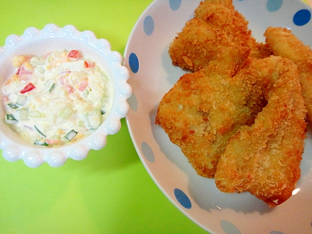 白身魚のフライ☆野菜タルタルソース