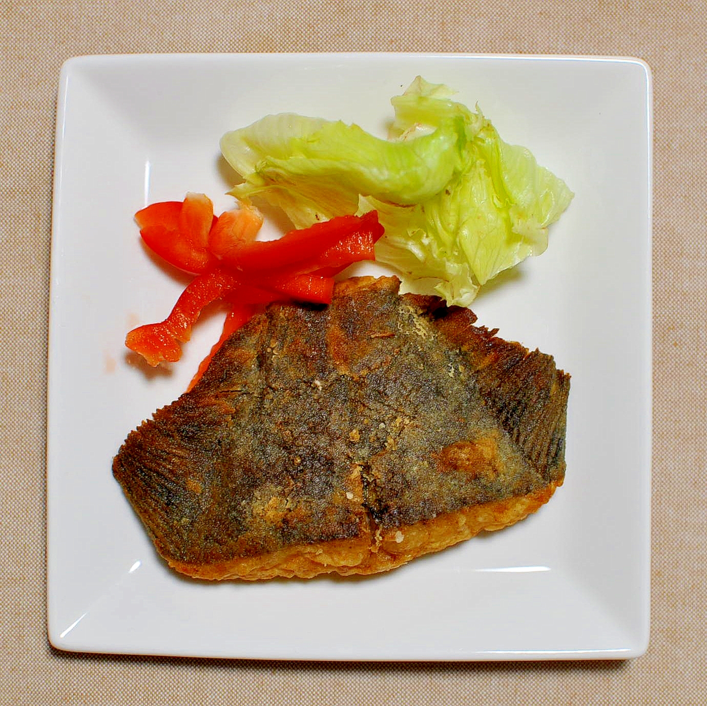 カレイの唐揚げカレー風味