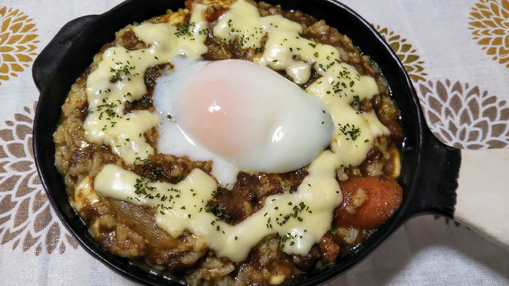 残り物のカレーで！焼きカレー